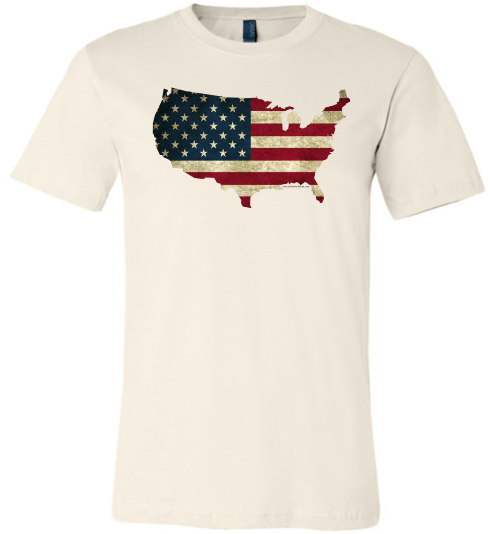 USA Flag in USA Map