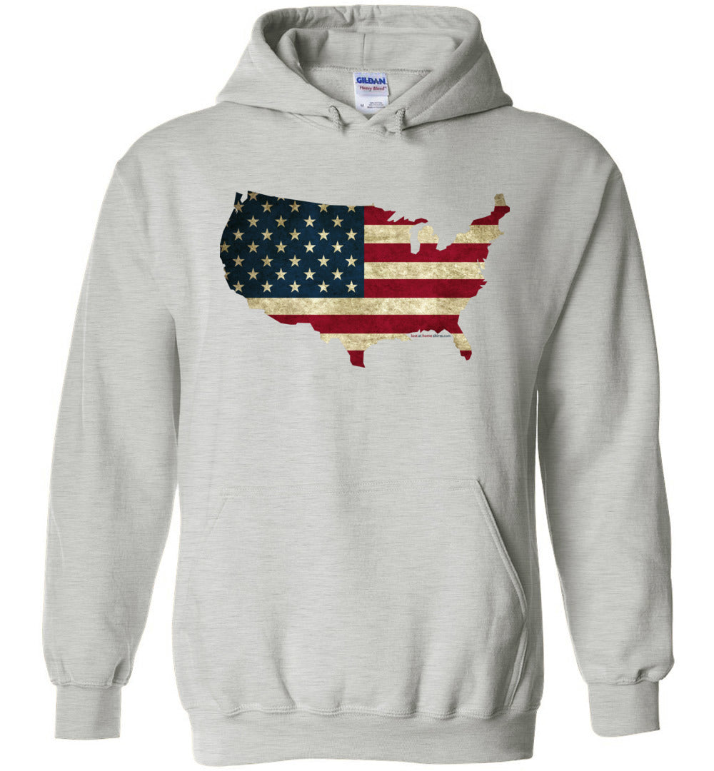 USA Flag in USA Map