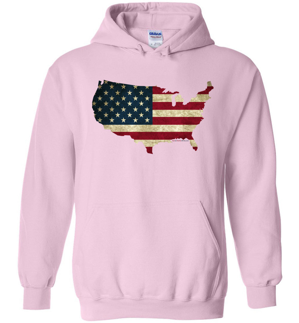 USA Flag in USA Map