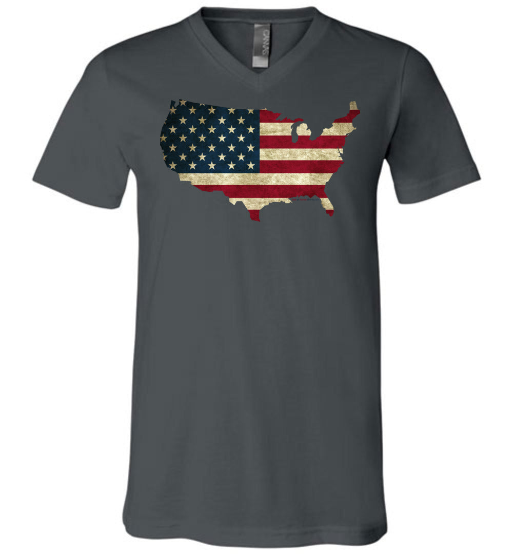 USA Flag in USA Map