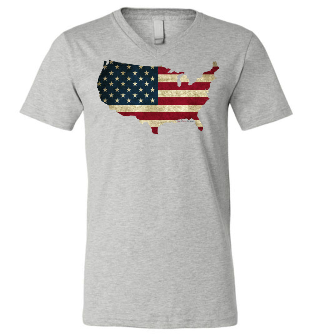 USA Flag in USA Map