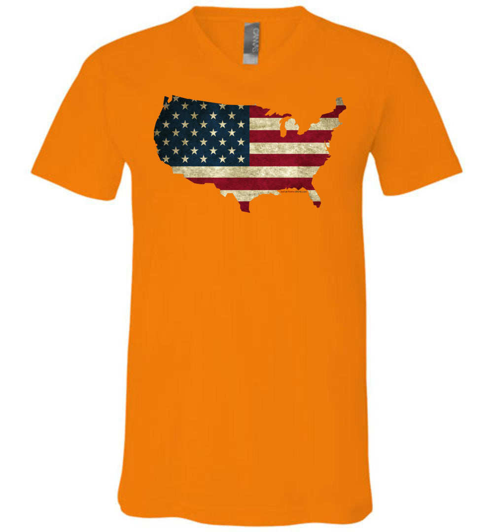 USA Flag in USA Map