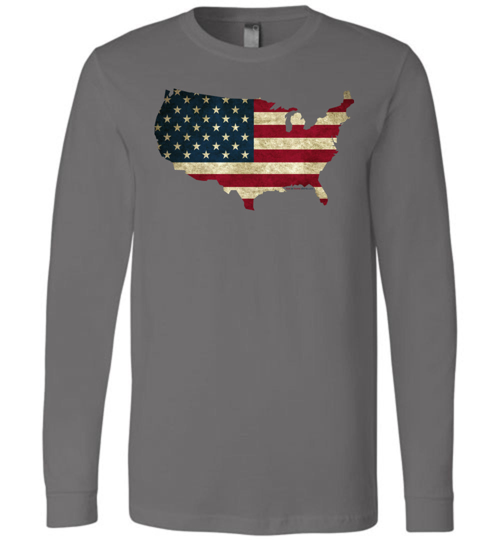 USA Flag in USA Map