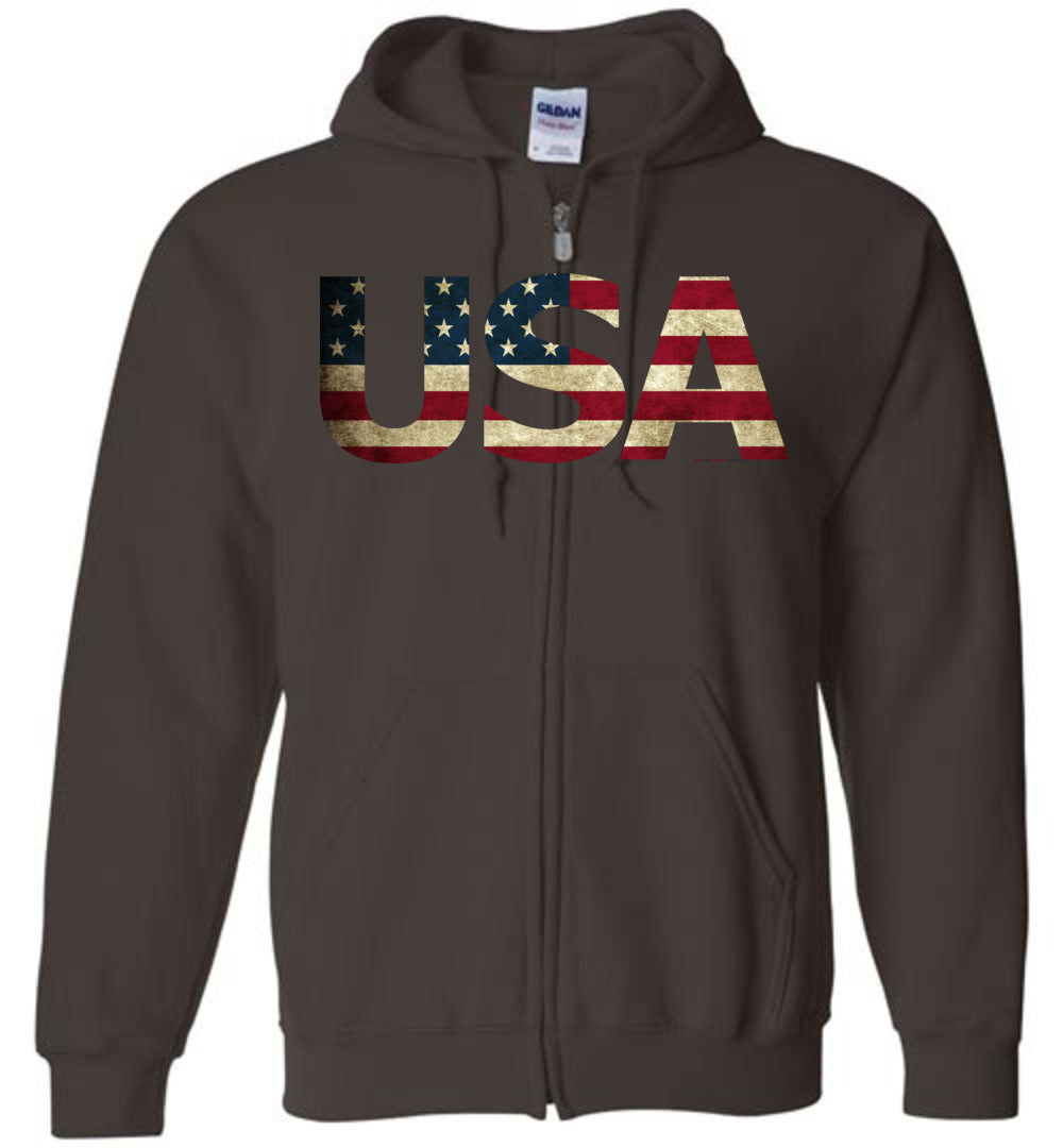 USA - Flag in Letters