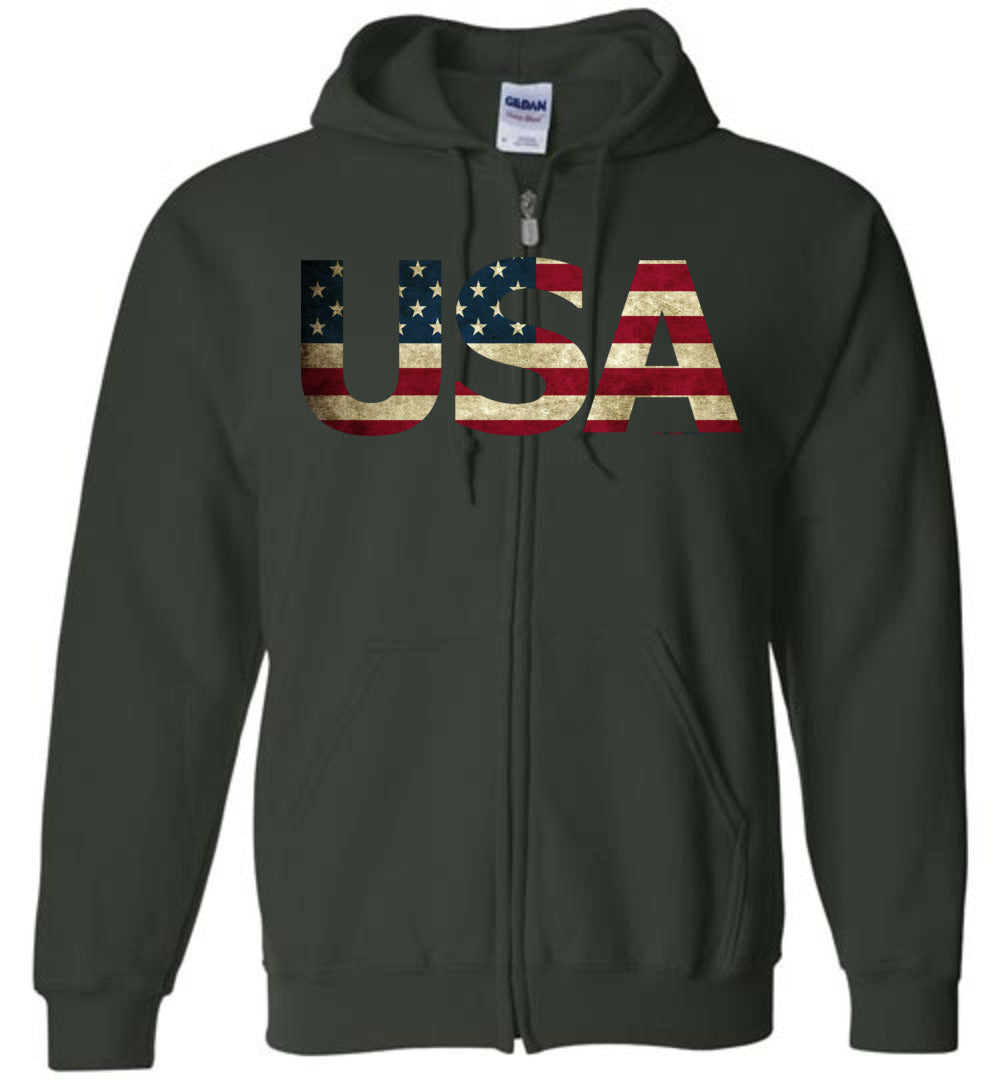 USA - Flag in Letters