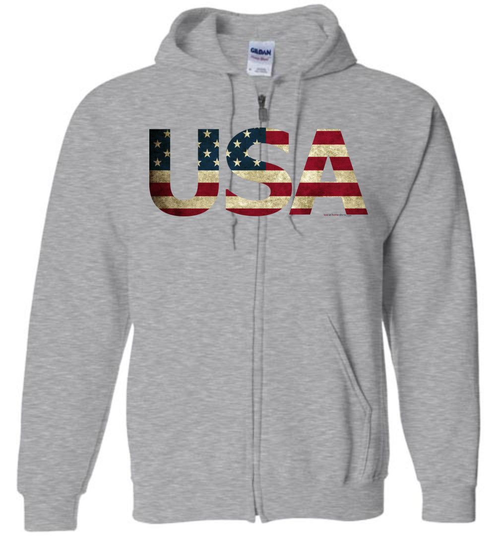 USA - Flag in Letters
