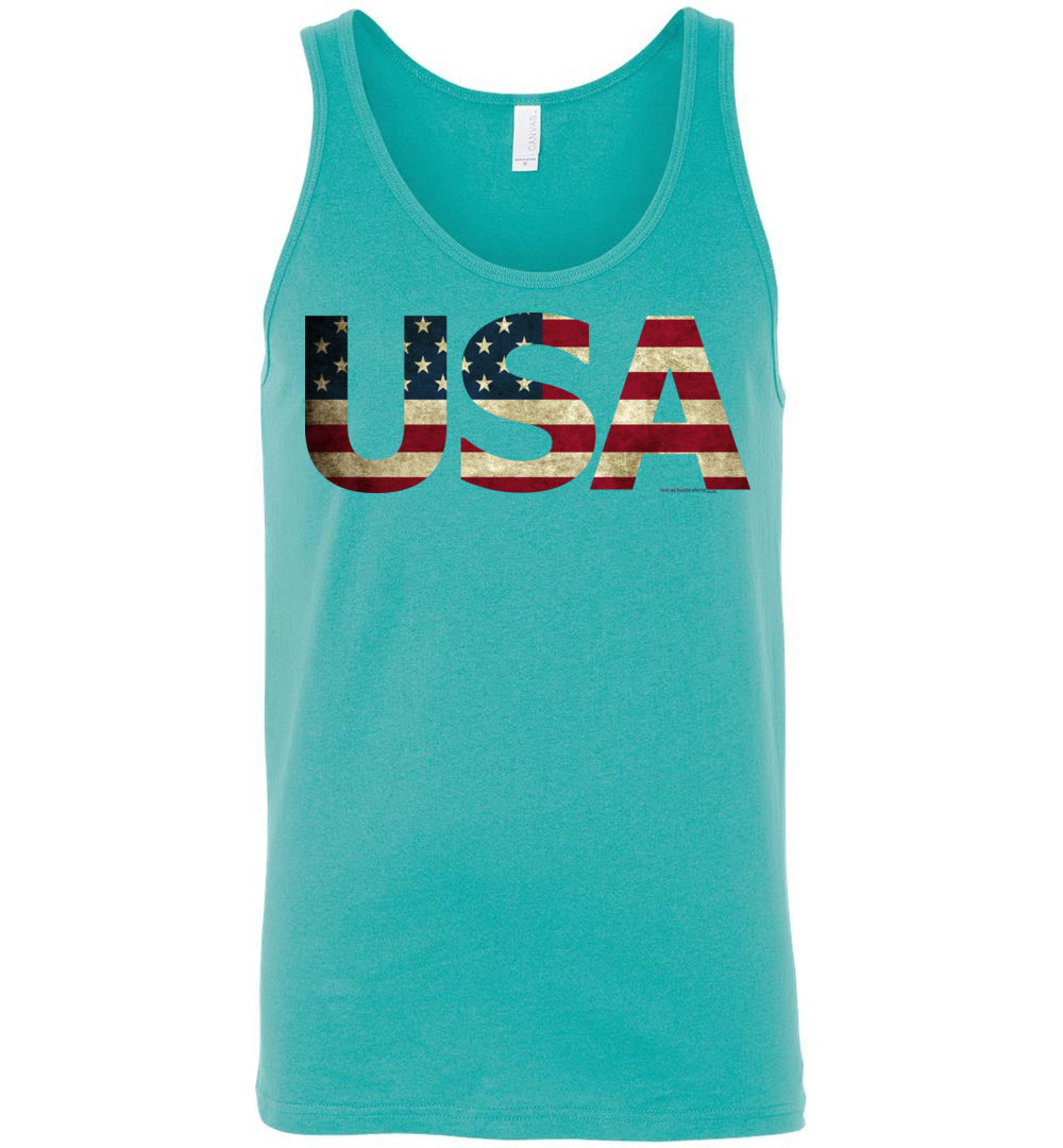 USA - Flag in Letters