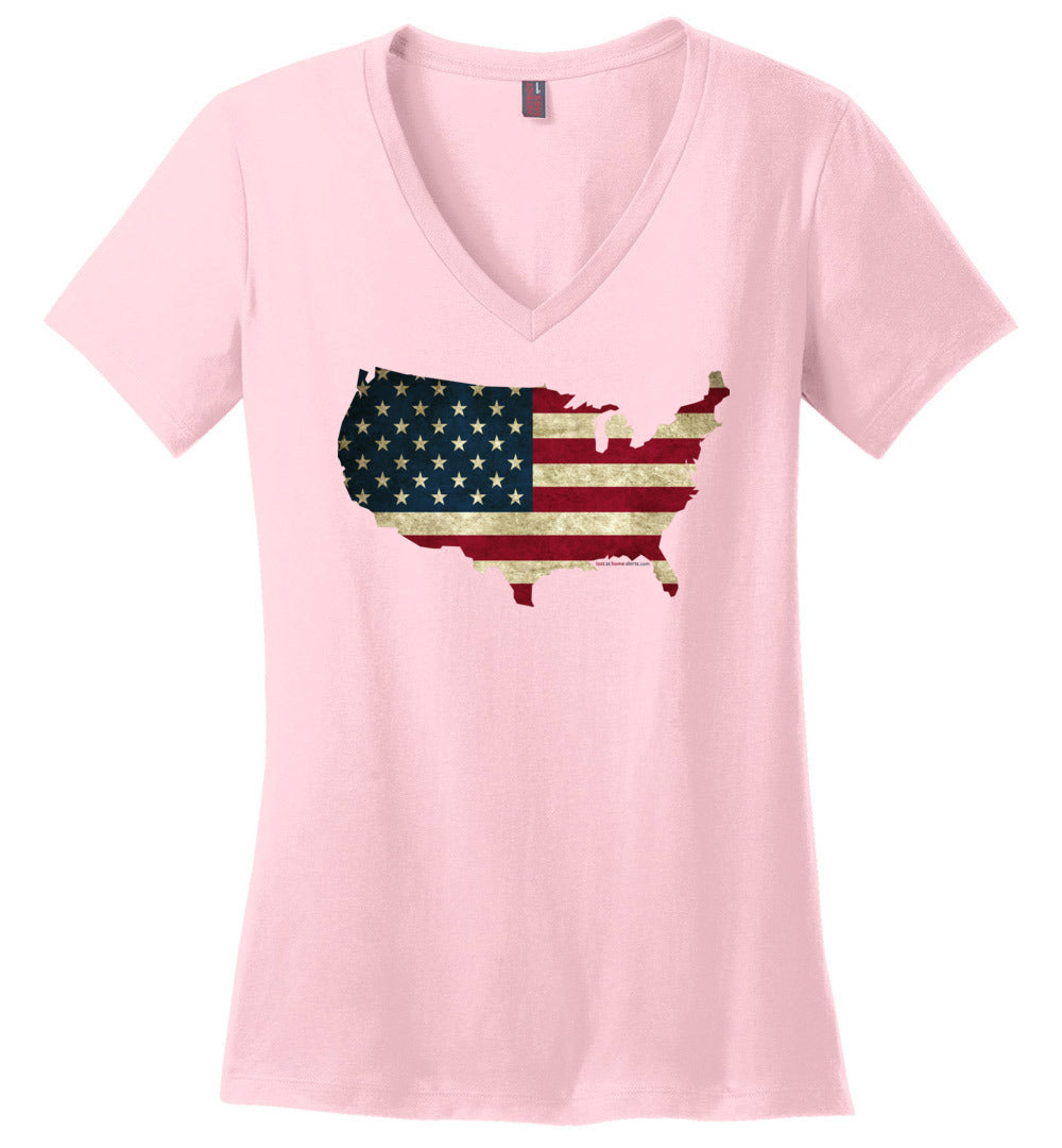 USA Flag in USA Map