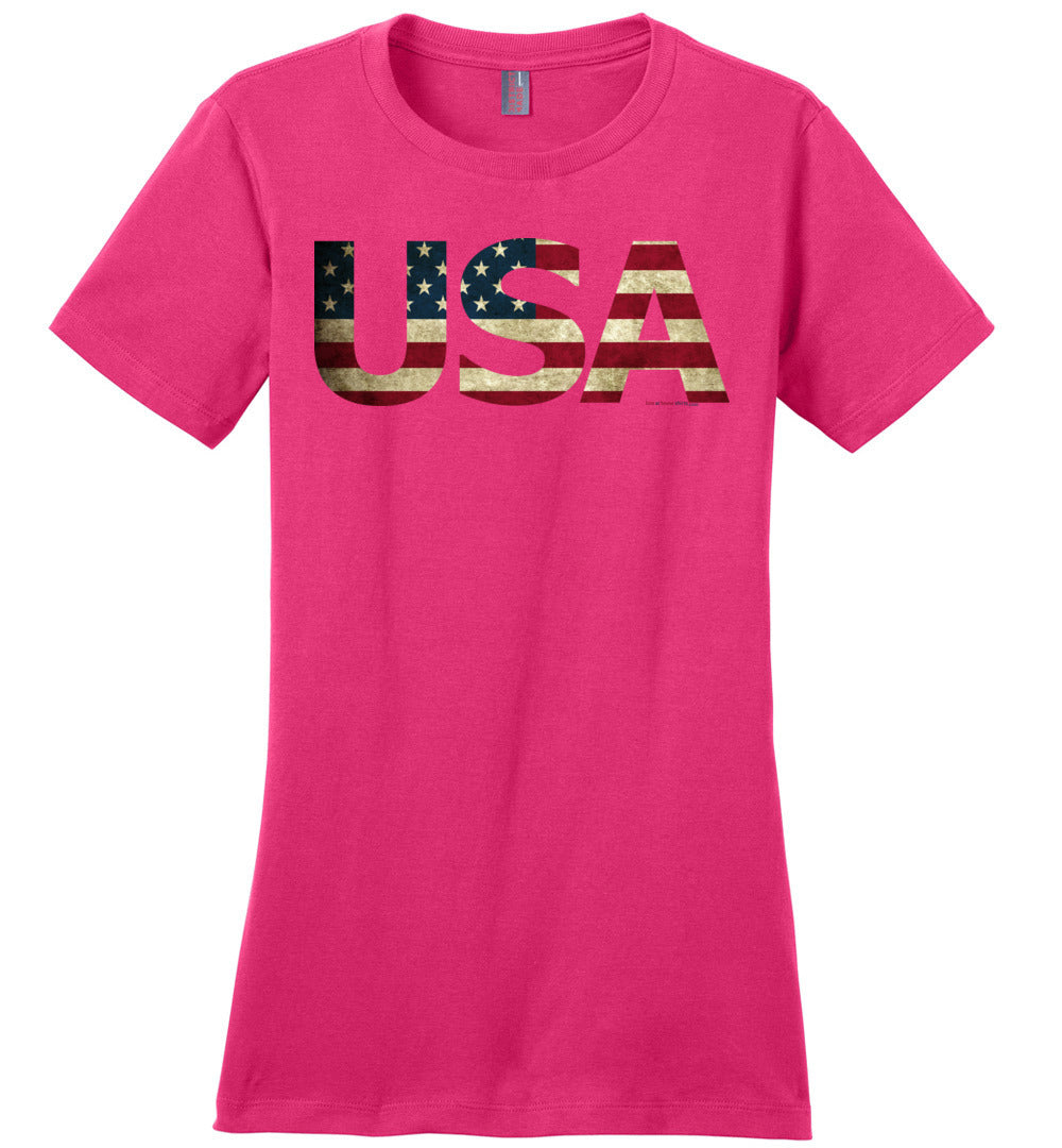 USA - Flag in Letters