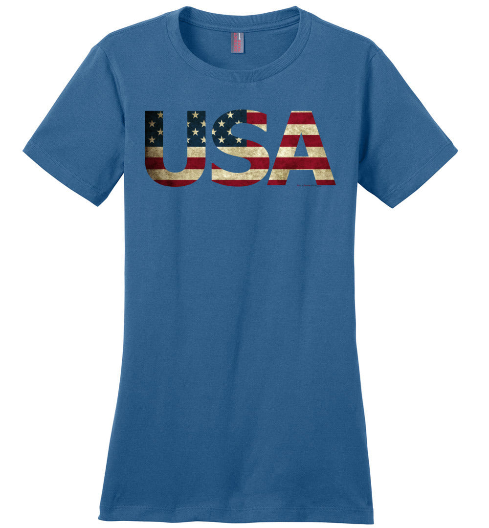 USA - Flag in Letters