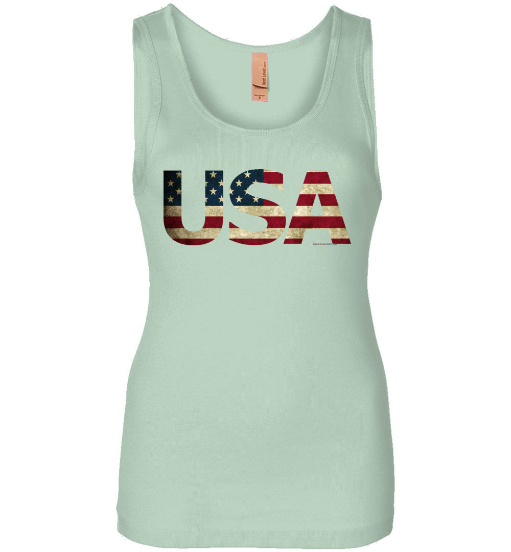 USA - Flag in Letters