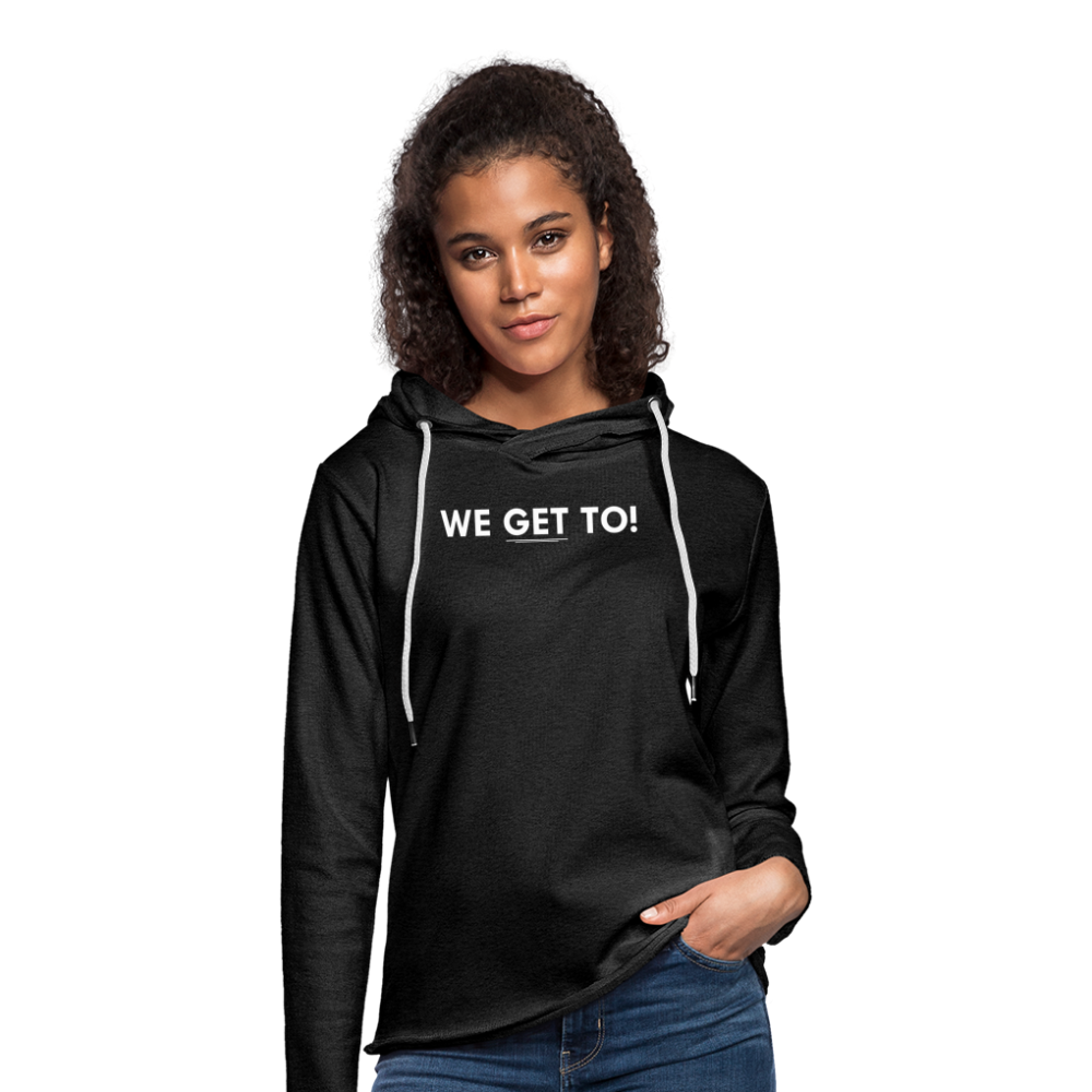 We Get To, Family Matters - Unisex Lightweight Terry Hoodie - charcoal grey