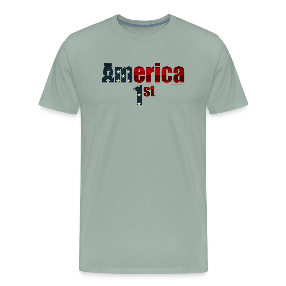 America First - steel green